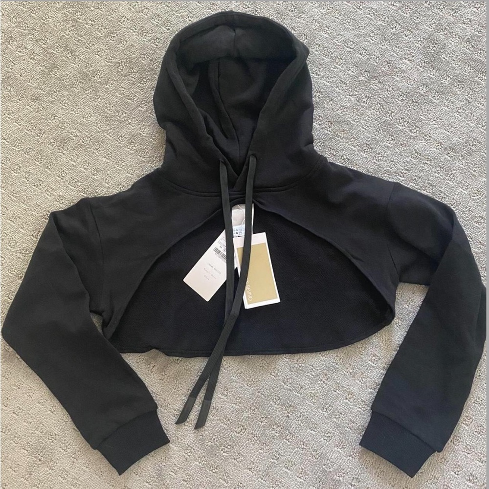 Urban Revivo Black Bolero Hoodie